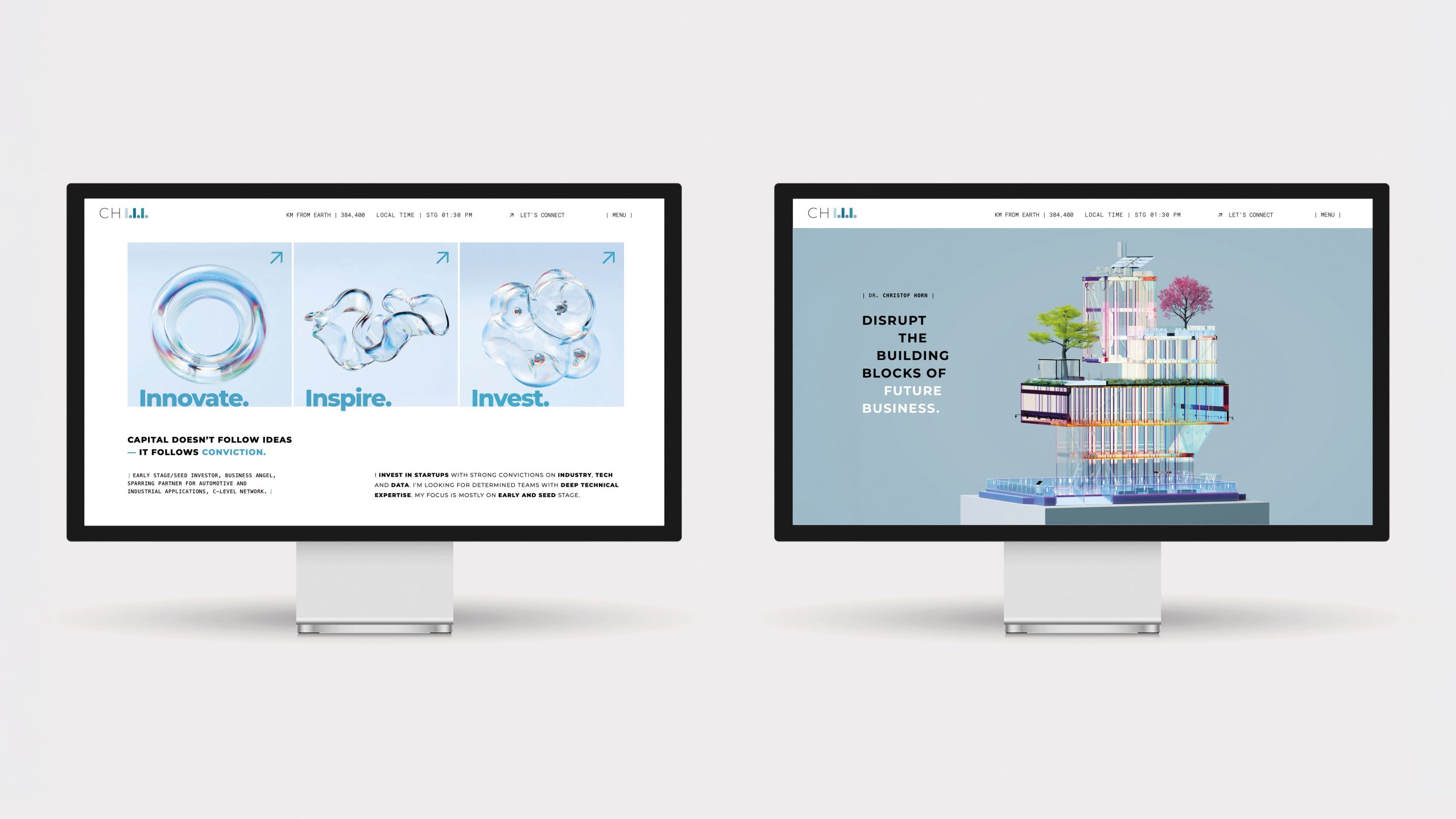 Responsive Website für CHIII mit Digital Brand Design, Digital Creative Direction und AI Art Direction, gestaltet von Brand Designer Freelancer Simone Rees.